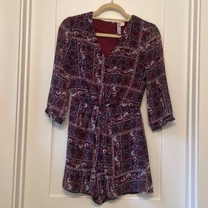 Alya Long Sleeve Pattern Dress